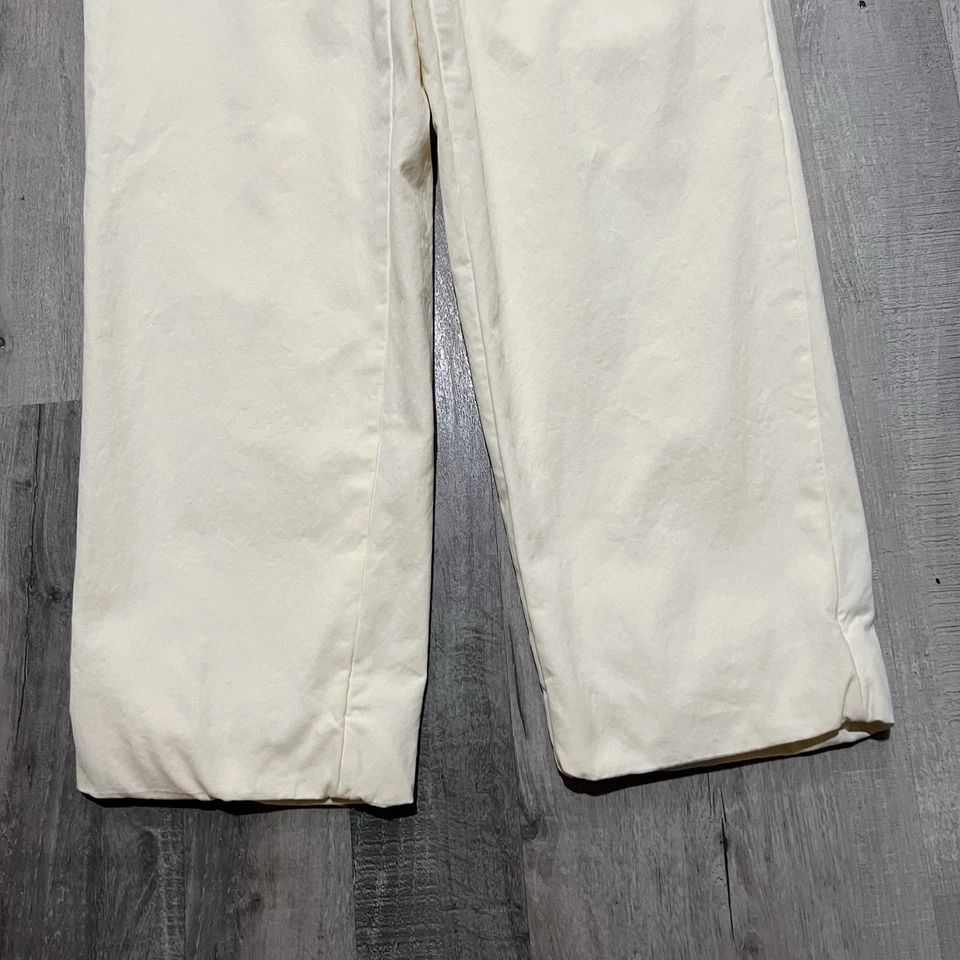 VTG 80s Polo Ralph Lauren Men’s Off White Flat Front Italy Dress Pants Trousers - Image 3 of 4