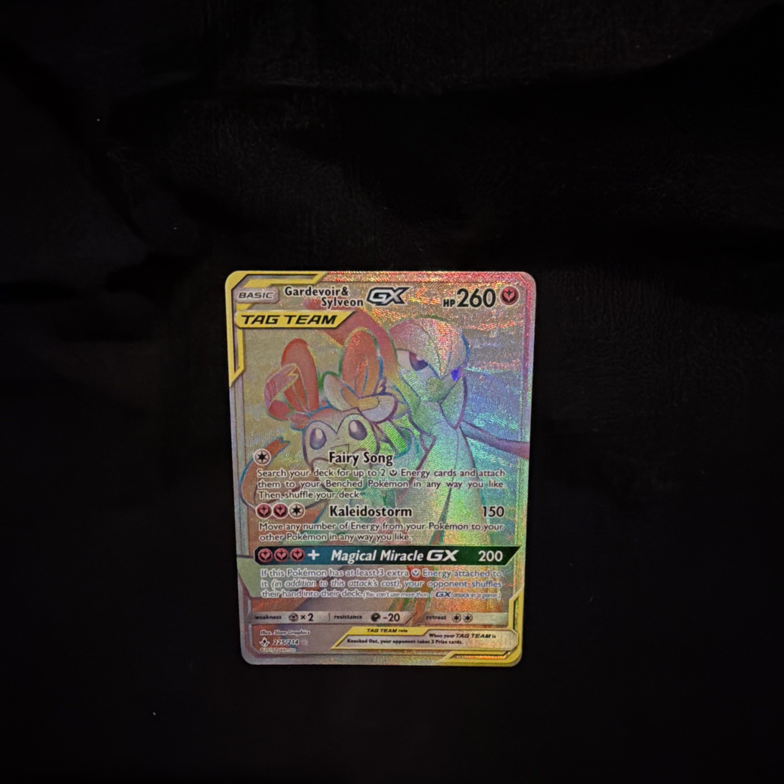 Gardevoir & Sylveon GX 225/214 S&M Unbroken Bonds Pokémon NM