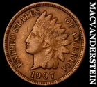 1907 Indian Head Cent-  Scarce Very Fine  Better Date  No Reserve  #i6114