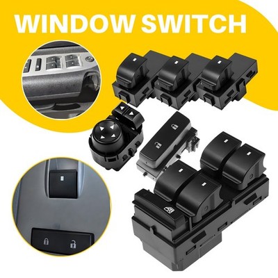 Window Switch Set Includes Door Lock Mirror Control For 2007-13 GMC Sierra 1500
