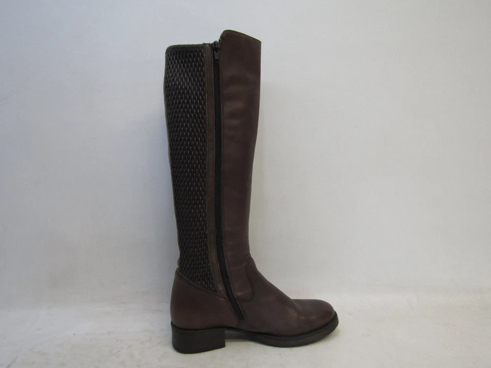 Botas Rieker Mujer Talla 37 EUR Cuero Marrón Cremallera 16" Hasta la Rodilla Moda Foto 4 de 4