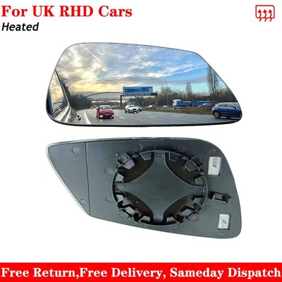 For BMW 7 Series 2008-2015 Heated Aspherical Wing Mirror Glass Left Passenger Si