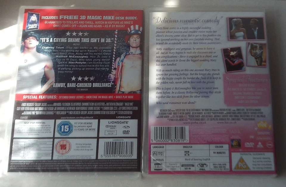 The Wedding Planner / Magic Mike - 2 x DVD NEW/SEALED Mathew McConaughey - Image 2 of 2