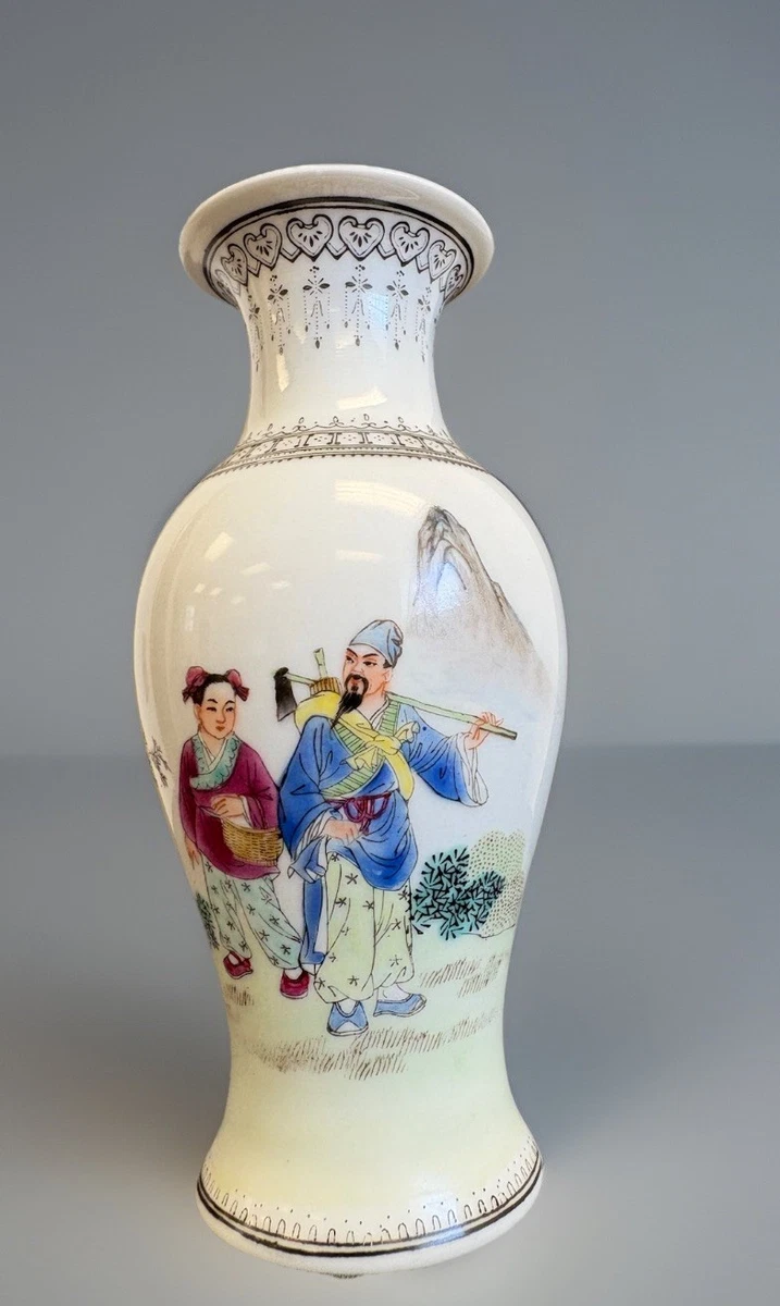 中国花瓶 古董中国双喜花瓶// 清朝- 19 世纪– Diddenantiques