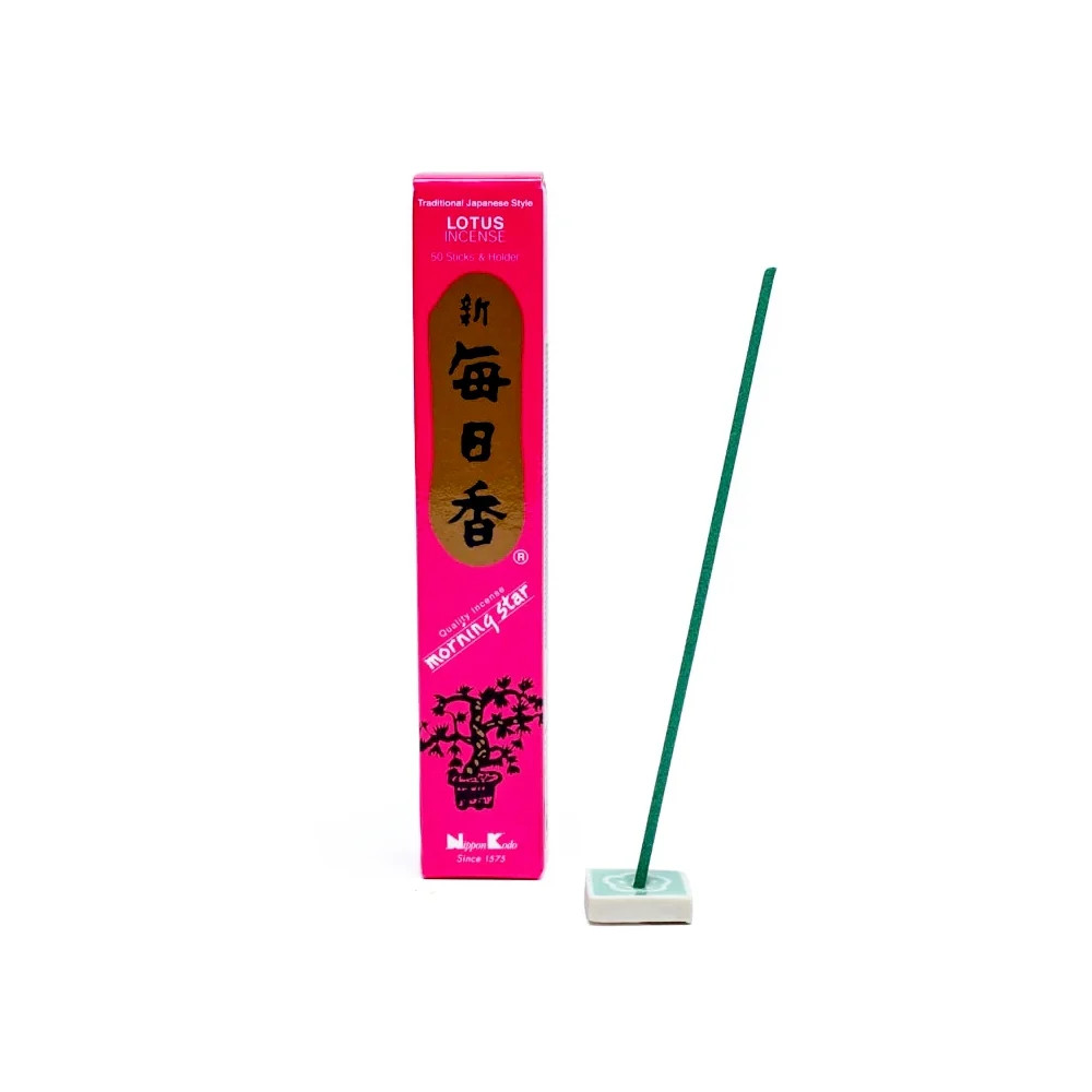 Lotus Incense Sticks & Holder 20g (50 Short Sticks)
