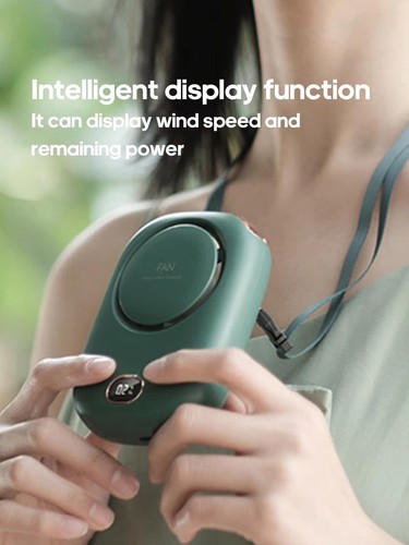 Portable Fan Rechargeable Waist Fan Battery Operated Hands-Free Wearable Fan ... - Picture 3 of 9