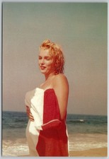 Marilyn Monroe Beach Towel Postcard by Sam Shaw Classico