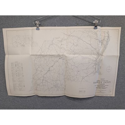 VTG 1983 General Highway Map Barbour County Alabama 29'' x 18'' Eufala Clayton