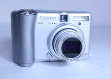 Canon Powershot A85 4MP - Silver - Powers on -Parts or Repair