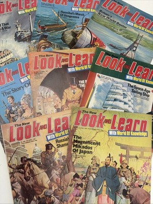 8  x LOOK AND LEARN Magazines Consecutive Issues Bundle 1981 - Vintage 80s