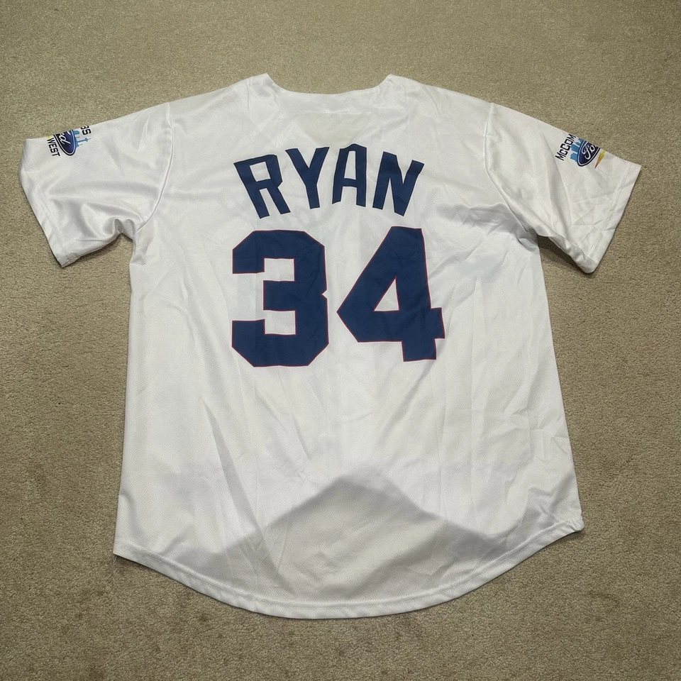 Camiseta de béisbol para hombre XL extra grande blanca nueva sin etiquetas San Antonio Missions Nolan Ryan Foto 3 de 4