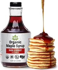 Maple Valley Organic Pure Maple Syrup, Dark & Robust Better Than Pancake Syrup