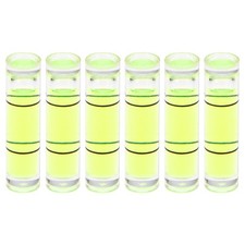 6pcs Small Cylindrical Bubble Level Vials 6x24mm Levels Measuring Tools