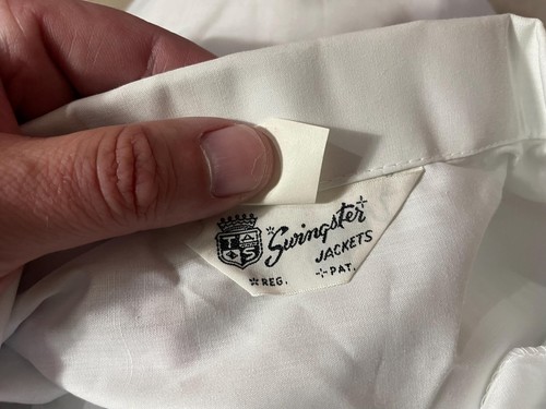 vintage 60s 70s McCreary Tires Swingster striped bowling work shirt M rockabilly - Picture 3 of 7