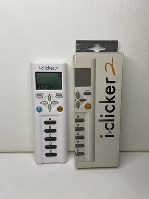 I Clicker 2 Student Remote Control for Classroom White *TESTED, w batteries*