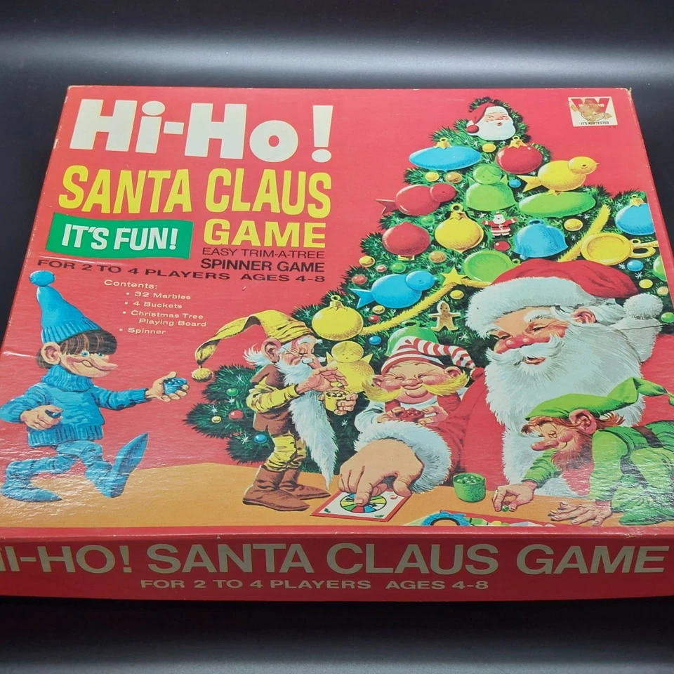 Vintage Whitman Hi-Ho Santa Claus Board Game 1969 Complete See Description Xmas - Image 2 of 4