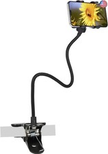 Cell Phone Holder Gooseneck Mount, Universal Lazy Bracket Flexible Long Arm