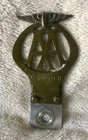 Vintage Brass AA Badge 65850K