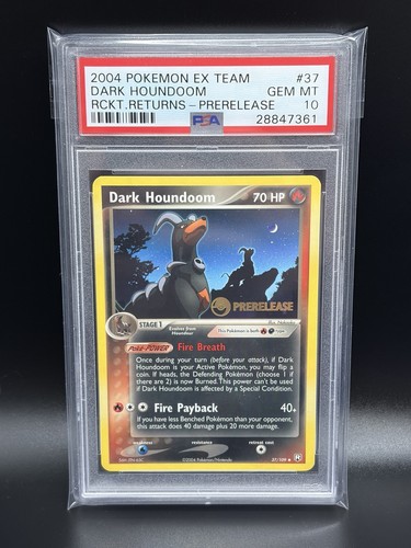 Dark Houndoom graded PSA 10 for sale on eBay