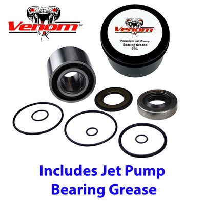 SeaDoo Jet Pump Rebuild Kit GTX RXP RXT X GTI WAKE 130 155 215 255 260 w/ Grease