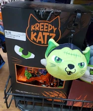 Kreepy Katz Plush Clip-On Cat 4-Inch Blind Bag 18 Packs Sealed Case KK4018-36