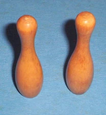 Lot of 2 Wooden CARROM Pins