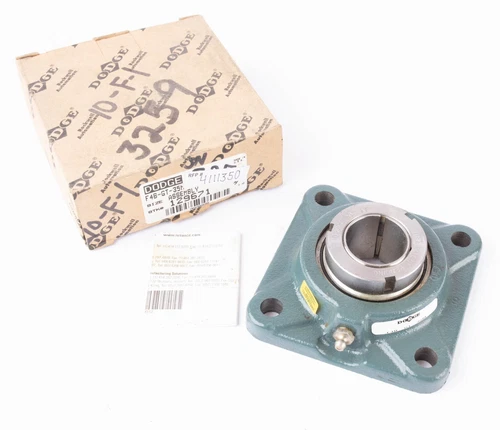 Dodge F4B-GT-35M 4-Bolt Flange Mount Bearing, 35mm Bore, Adapter Mt Locking Ring