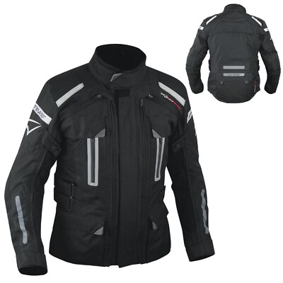 Jacke 4-lagig abnehmbar 4 Jahreszeiten wasserdicht Thermo Mesh perforiert schwarz