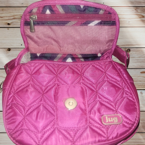 LUG Mini Crossbody - Swing/Orchid - Magenta Dark Pink - Adjustable Strap - RFID - 第 5/10 張圖片