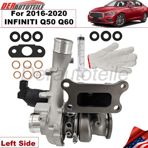 LH TURBO TURBOCHARGER For 2016-2020 INFINITI Q50 Q60 3.0L V6 LEFT DRIVER SIDE - Picture 3 of 18