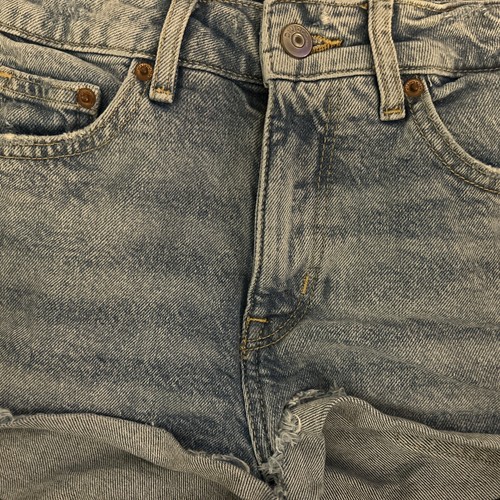 DIVIDED H&M Denim Blue Denim Jean Short Shorts Women’s Size 2 - Picture 4 of 15