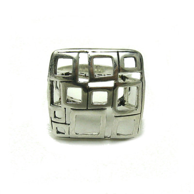 Stilvoller echter schlichter Sterling Silber Ring gestempelt massiv 925 Handarbeit