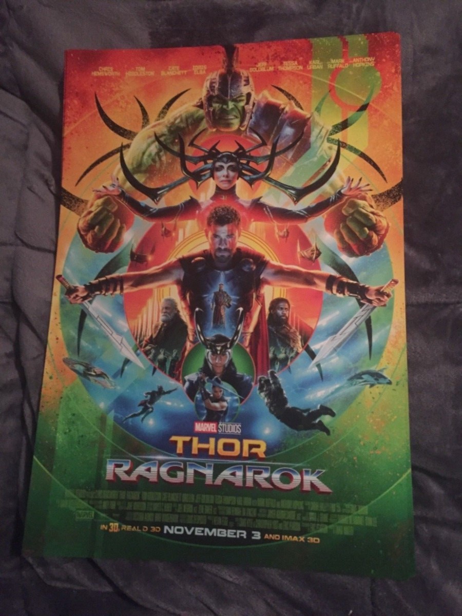 THOR RAGNAROK MARVEL MOVIE POSTER SIZE APPROX 13 1/2 X 20 IN 2017