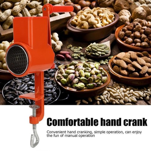 Macinino manuale schiaccia grano cereali mulino a rulli macina malto smerigliatrice multifunzione nuovo - Foto 2 di 6