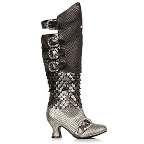 SCHWARZ, ZINN oder ROTER DRACHE STIEFEL 2,5" ABSATZ KNIEHOCH. Damengröße 6 7 8 9 10 - Bild 3 von 4