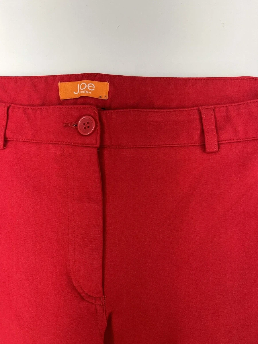 Womens Joe Fresh for JCPenney Red Pants Size 12 eBay