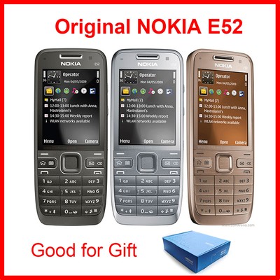 Nokia E52 Mobile Phone 2G 3G Wifi 3MP Cellphone & Russian Keyboard Unlocked