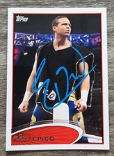 Epico Colon Signed 2012 WWE Topps Card #15 Wrestling WWF Rare RAD