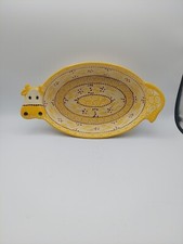 Temp-Tations Ovenware Old World Yellow Cow 1.5 Quart Baking Dish