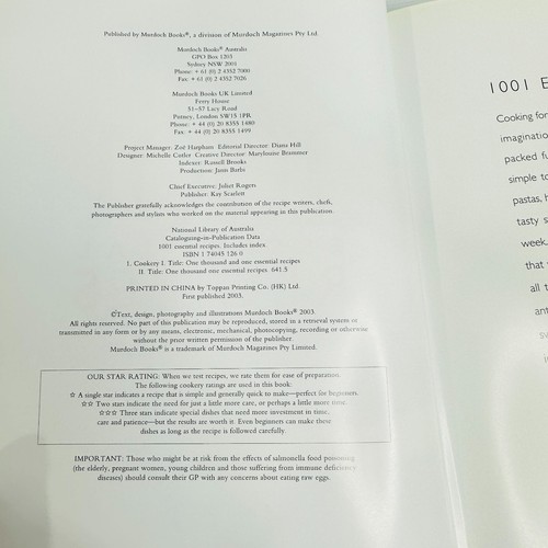 1001 Essential Recipes Cookbook Classic Recipes For Every Occasion - Hardcover - Picture 9 of 13