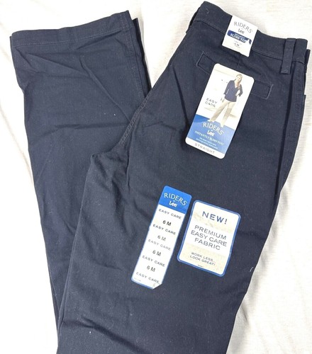 Mujeres Nuevos Pantalones Informales LEE Pierna Recta Tiro Medio - Elección Color/Talla - Imagen 2 de 5