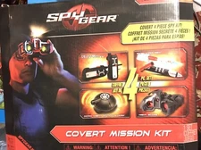 Spy Gear Covert Mission 4 Piece Spy kit Toy Walkie Talkies, Night Scope, Motion