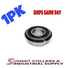 (1) 1641 2RSNR SNAP RING SEALED BALL BEARING 1 ID X 2 OD X 9/16 WIDE 