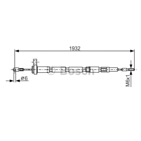 Bosch Handbremsseil Bremsseil Hinten Links Rechts Passend FüR Volvo 240 Kombi-image