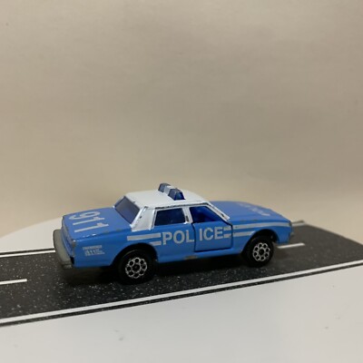 Majorette Chevrolet Impala Police Car Light Blue & White 1/69 No