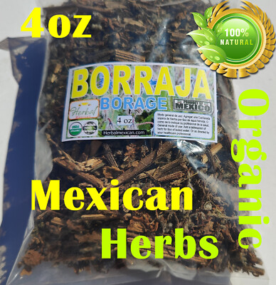 Borraja Hierba/te,Borage Herbs, borago officinalis, Expectorante Natural 4 oz !!