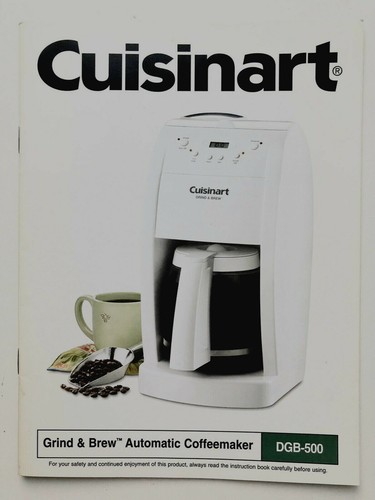 Cuisinart Grind \u0026 Brew Model DBG-500 
