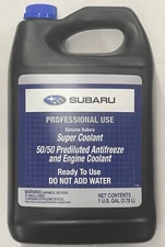 Genuine OEM Subaru Super Coolant Prediluted SOA868V9272 1 Gallon Pre Mixed