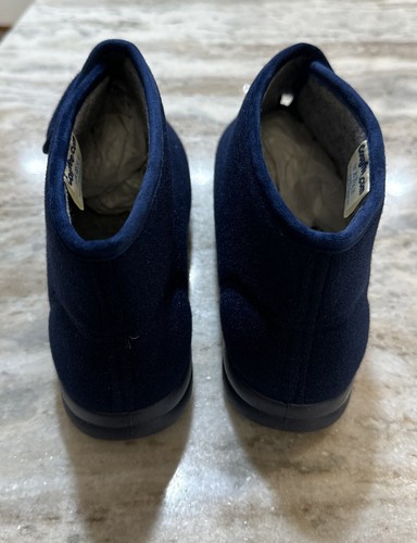 Zapatillas CosyFeet, Elise, Azul, Mujer’s 9, o Hombre’s Talla 7, Suela de Goma, - Imagen 8 de 11