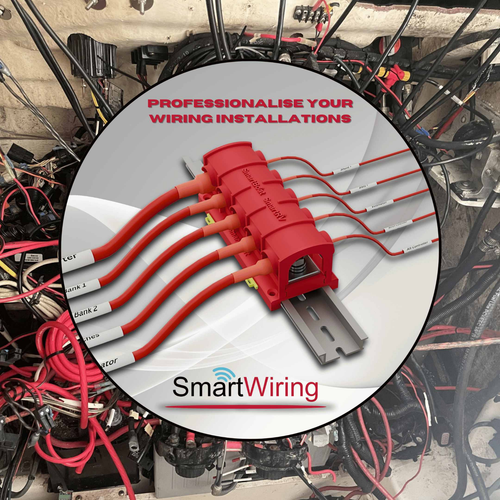 SmartWiring 150A Busbar – 12V–48V DC Power Distribution Block with Cover, 120mm - Picture 5 of 12